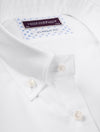 White Weave Pattern Classic Fit Shirt White/tail