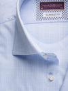 Blue Self Check Classic Fit Shirt Blue/tailo