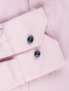 Pink Contrast Button Micro Houndstooth Classic Fit Shirt Pink/tailo