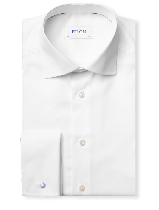 Contemporary Fit Double Cuff Shirt White