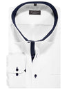 Eterna Contrast Inlay Comfort Fit Shirt White