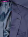 Louis Copeland 3 Piece Suit Blue 2 Button Notch Lapel Soft Shoulder Flap Pockets 2