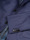 Louis Copeland 3 Piece Suit Blue 2 Button Notch Lapel Soft Shoulder Flap Pockets 3