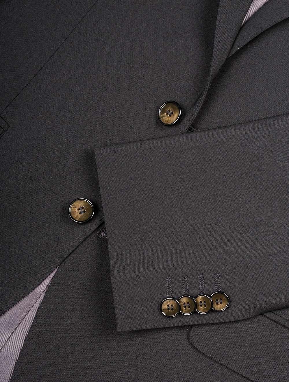 Louis Copeland Black Slim Fit Suit Black AI2