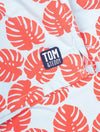 TOM AND TEDDY Sky Blue & Red Leaves Boy's Swim Shorts Sky