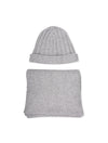 LOUIS COPELAND Luxury Hat & Scarf Gift Set Grey