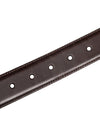 Smooth Leather Belt Brown