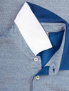 Contrast Collar Polo Shirt Blue/305