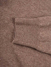 Louis Copeland Brown Half Zip Sweater