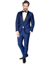 Louis Copeland Dinner Suit Blue Tuxedo Shawl Lapel 1