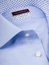 Blue Contrast Dot Inlay Classic Fit Shirt Blue/tailo