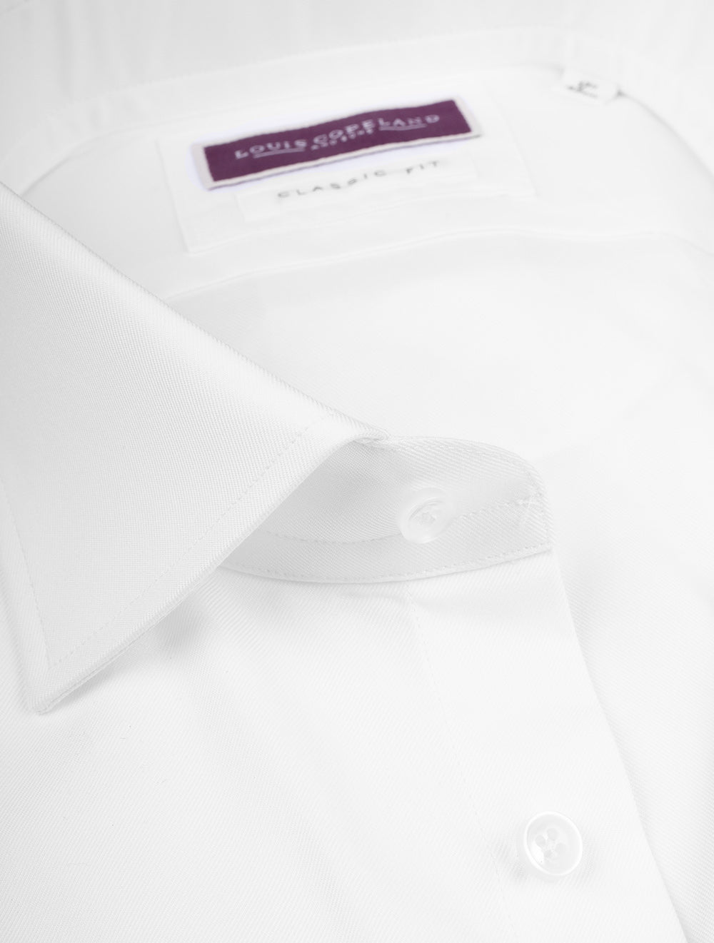 Louis Copeland Classic Fit Thomas Mason Shirt White AI2