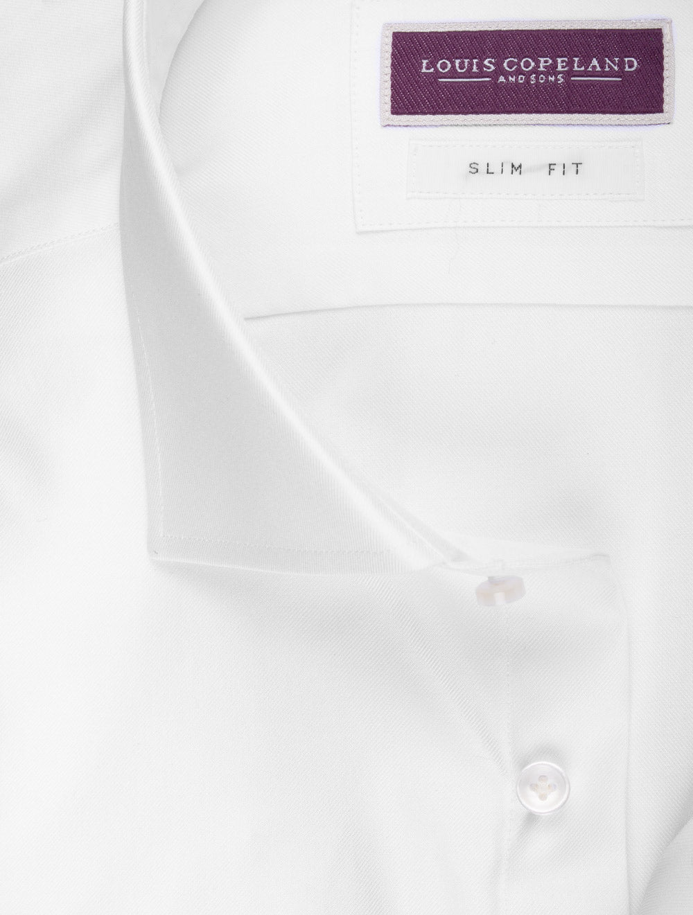 Louis Copeland Slim Fit Thomas Mason Shirt White AI1