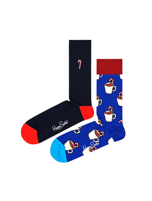 Happy Socks 2-Pack Candy Cane & Cocoa Gift Set