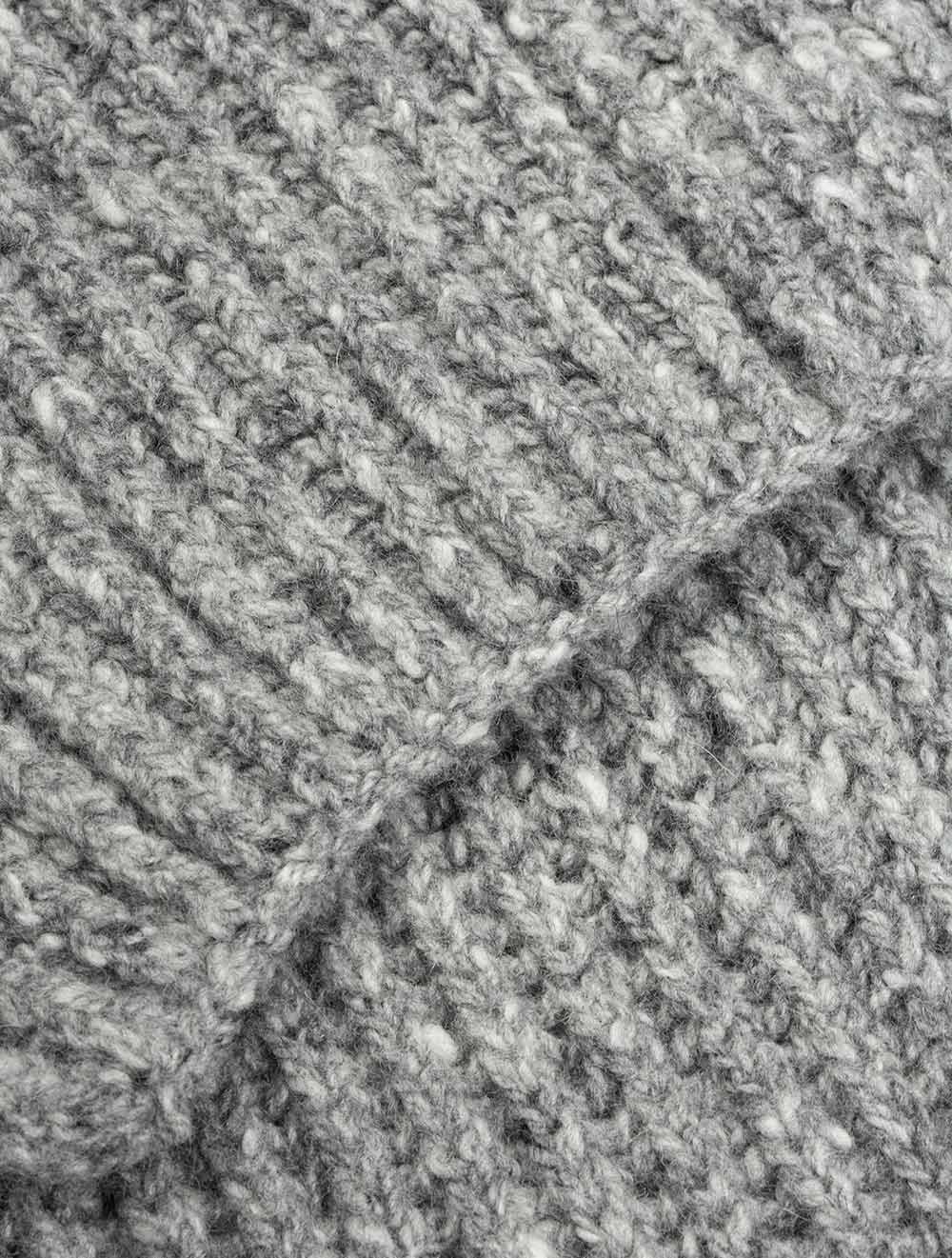 Inis Meain Rib Scarf Longford Grey AI1