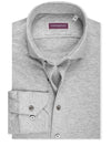 LOUIS COPELAND Cashmere Blend Jersey Shirt Grey