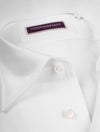 LOUIS COPELAND Pique Jersey Shirt White