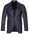 Canali Fleck Sports Jacket Navy 2 Button Single Breasted Half Lined Soft Shoulder Patch Pockets 1