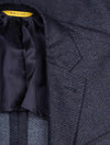 Canali Fleck Sports Jacket Navy 2 Button Single Breasted Half Lined Soft Shoulder Patch Pockets 2