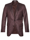 Canali Silk Cashmere Herringbone Jacket Wine 2 Button Single Breasted Soft Shoulder Fully Lined 1