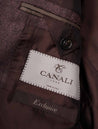 Canali Silk Cashmere Herringbone Jacket Wine 2 Button Single Breasted Soft Shoulder Fully Lined 3