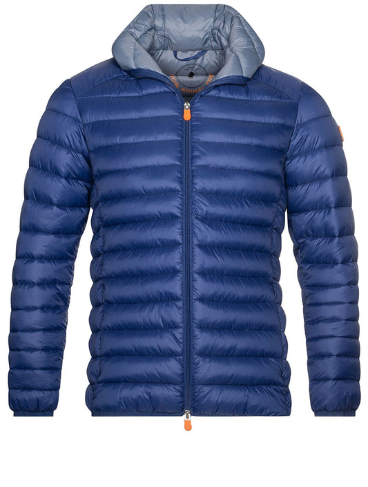SAVE THE DUCK Donald Hooded Jacket-Eclipse Blue