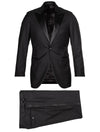 Louis Copeland Dress Suit Tuxedo Black 2 Piece 1 Button Single Breasted Peaked Lapel 1