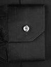 ETON Contemporary Fit Single Cuff Shirt Black