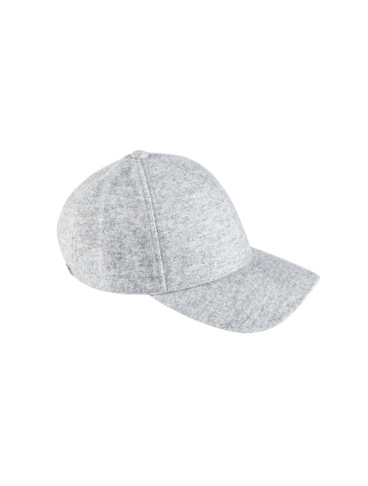 Varsity Cashmere And Wool Cap Grey