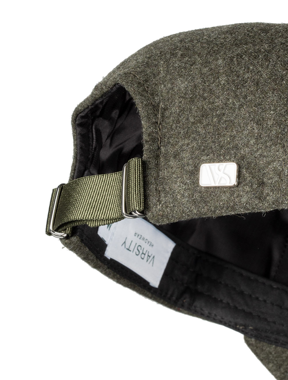 Varsity Cashmere And Wool Cap Green AI1