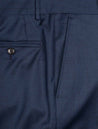 Louis Copeland Henry Pinhead Suit Blue 2 Piece 2 Button Notch Lapel Soft Shoulder Flap Pocket 7