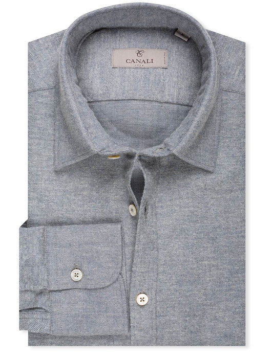 Canali Brushed Cotton Casual Shirt