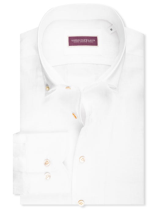Linen Buttondown Shirt White