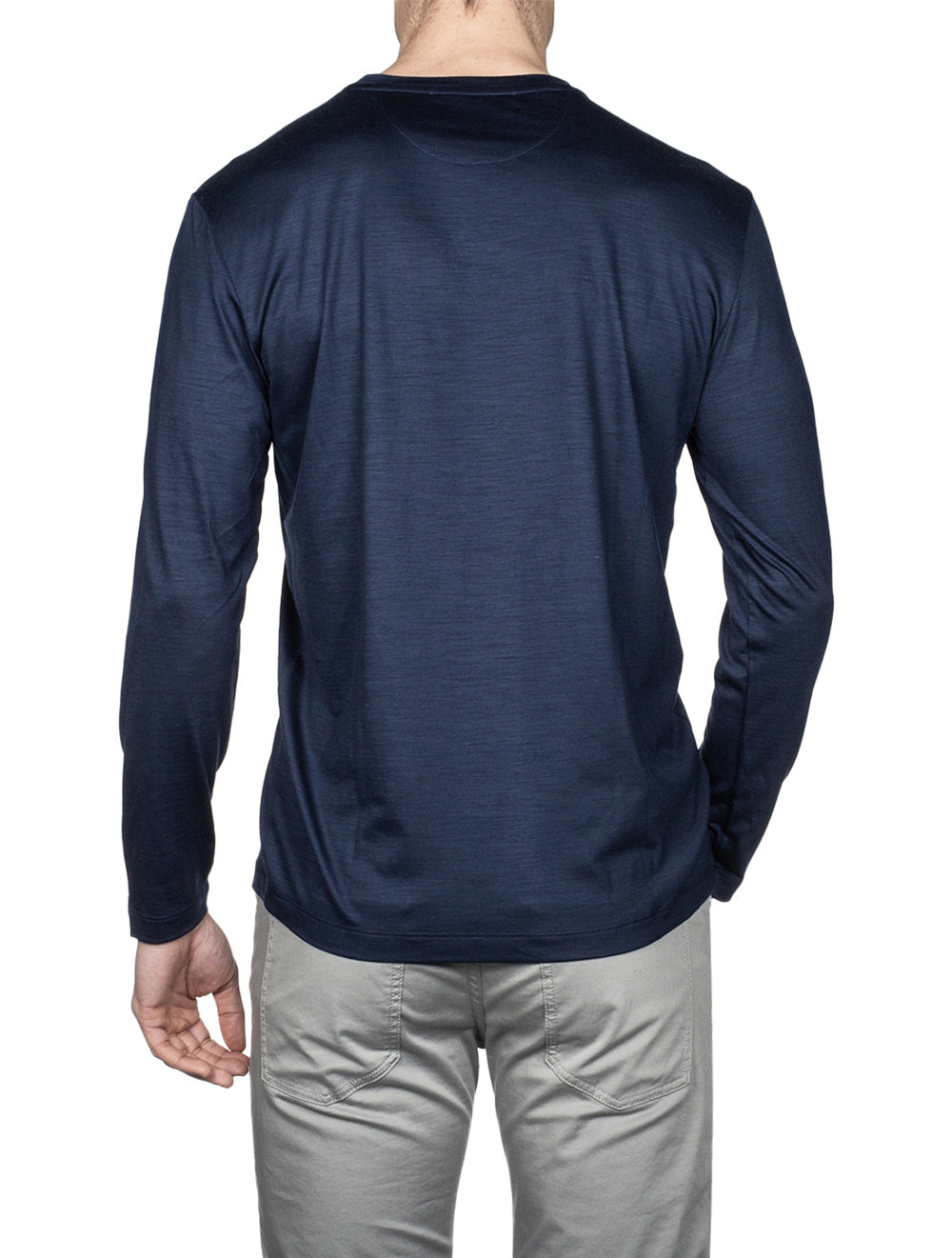 Maurizio Baldassari Long Sleeve T-Shirt Blue AI2
