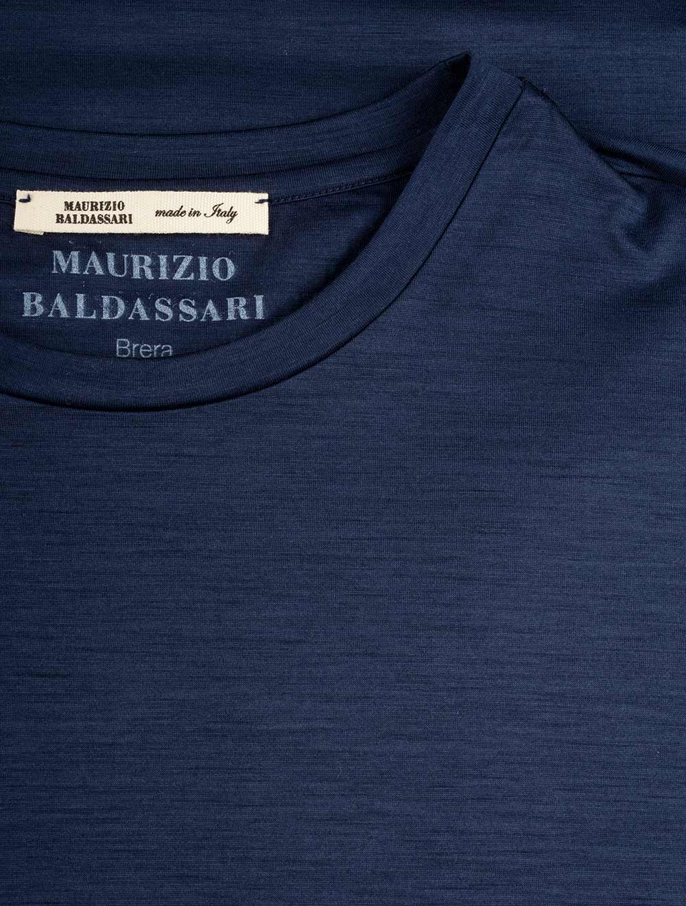 Maurizio Baldassari Long Sleeve T-Shirt Blue AI3