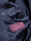 Louis Copeland Houndstooth Jacket Navy 2 Button Single Breasted Notch Lapel Soft Shoulder 4