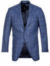 Louis Copeland Glencheck Jacket Navy Blue 2 Button Single Breasted Soft Shoulder 1