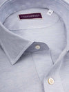 Louis Copeland Grey Long Sleeve Polo Shirt