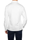 LOUIS COPELAND Long Sleeve Polo Shirt White