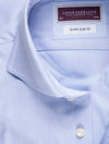 The Louis Copeland Super Slim Single Cuff Shirt Blue