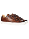 LOUIS COPELAND Painted Finish Sneaker Brown