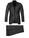 Louis Copeland Heritage Suit Charcoal 2 piece 2 button notch lapel soft shoulder flap pockets 1