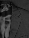 Louis Copeland Heritage Suit Charcoal 2 piece 2 button notch lapel soft shoulder flap pockets 4