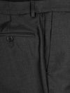 Louis Copeland Heritage Suit Charcoal 2 piece 2 button notch lapel soft shoulder flap pockets 7