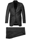 Louis Copeland Core Heritage Suit Charcoal 2 piece 2 button notch lapel soft shoulder flap pockets 1