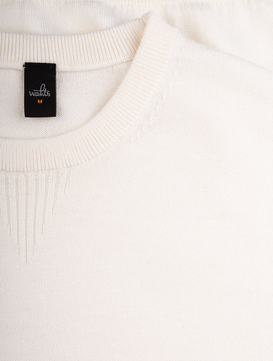 Wahts Cashfeel Crewneck Sweater Off White