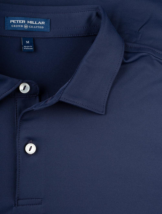 Peter Millar Solid Stetch Jersey Polo Navy