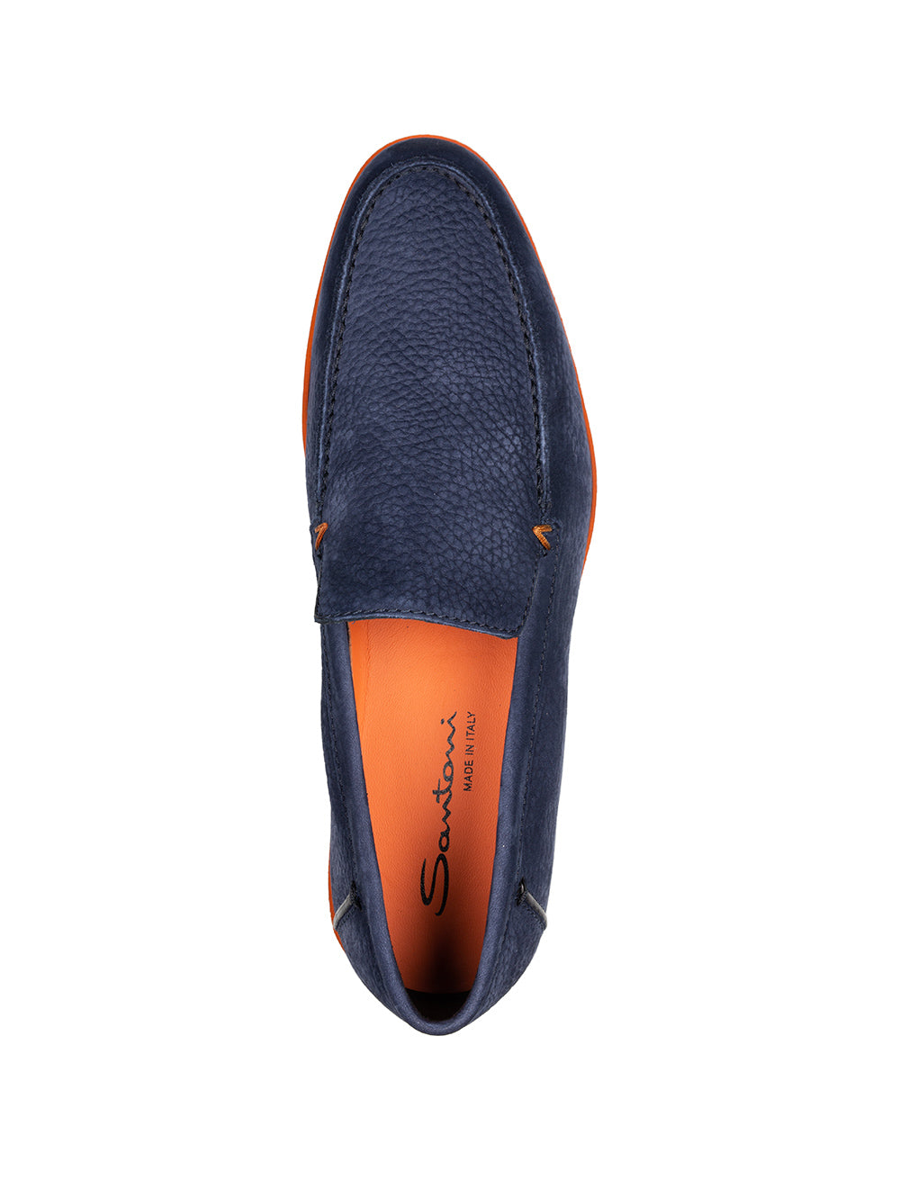 Santoni SANTONI Slip On Tumbled Shoe Blue AI4