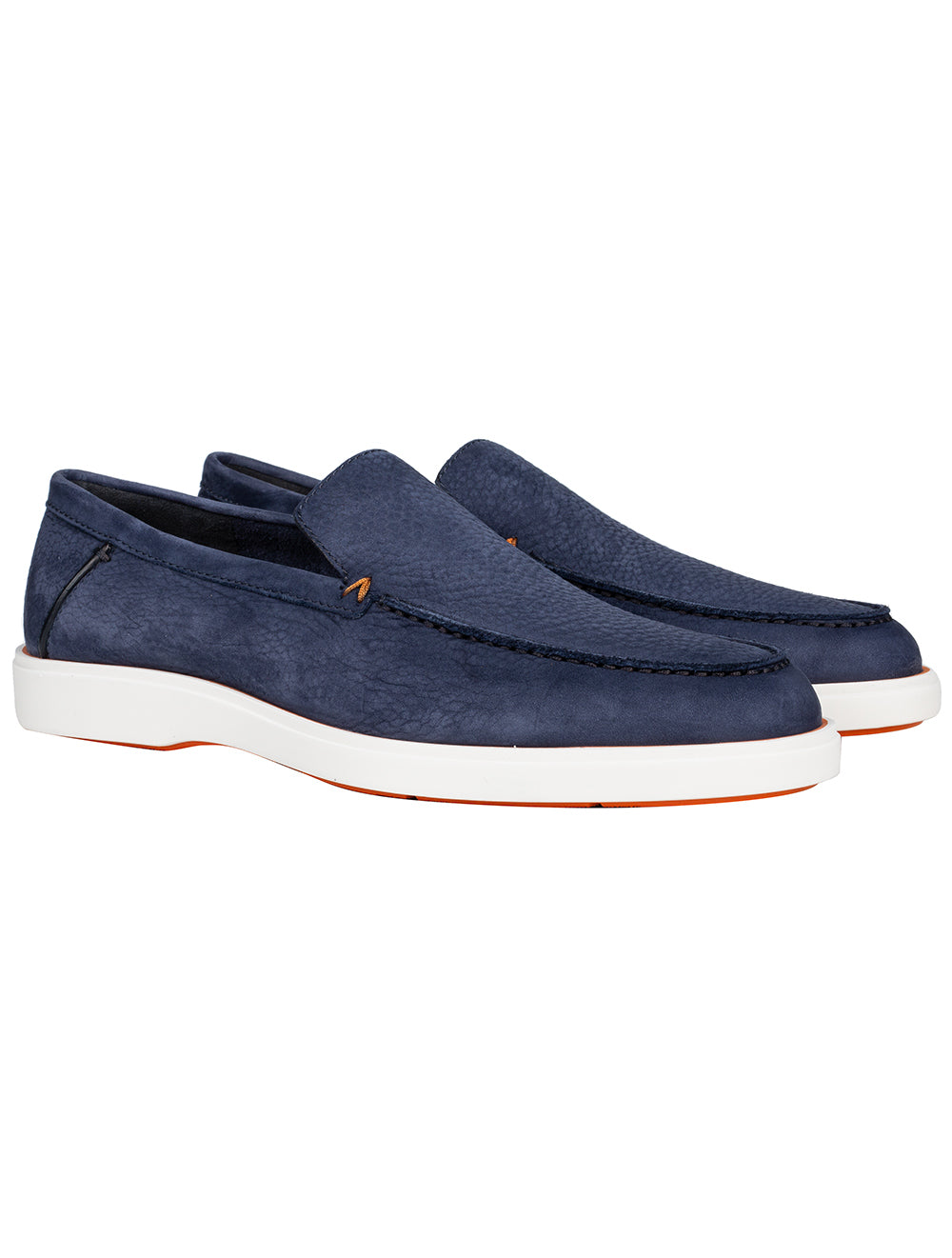 Santoni SANTONI Slip On Tumbled Shoe Blue MI
