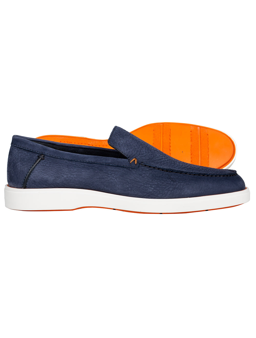 Santoni SANTONI Slip On Tumbled Shoe Blue AI1